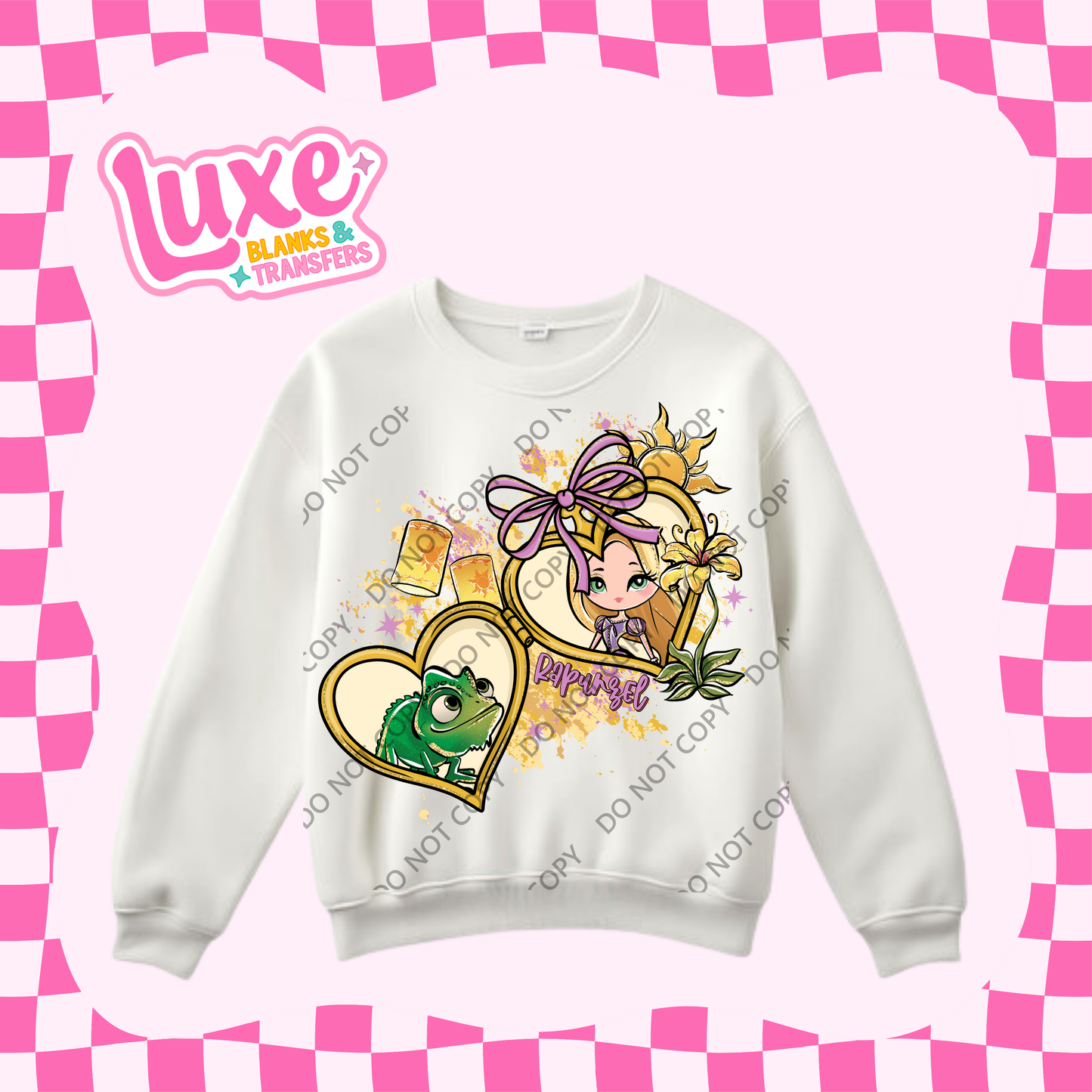 DTF Heat Transfer | Tangle Princess Locket | #341