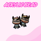 Flatback Acrylic Bead | Bat