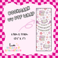 Bookmark UV DTF Wrap (#D06)