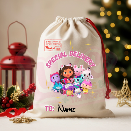 Gabby | Santa Sack DTF Heat Transfer | #62