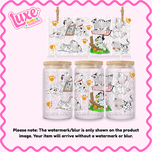 16oz UV DTF Wrap | Dalmatians | #3905