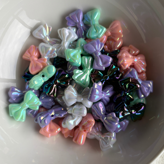 Bow Acrylic Bead (5pcs)