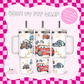 Car Characters 40oz UV DTF Wrap (#B63)