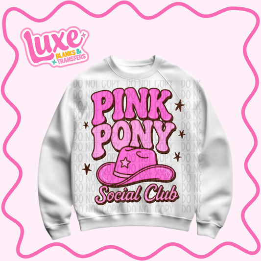 DTF Heat Transfer | Pink Pony | #1289