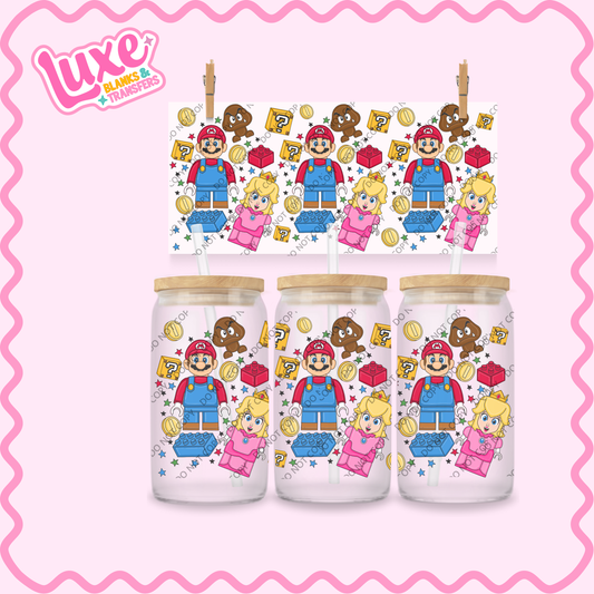 16oz UV DTF Wrap | Mar/io Lego | #2158