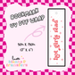 Bookmark UV DTF Wrap (#D07)