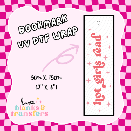 Bookmark UV DTF Wrap (#D07)