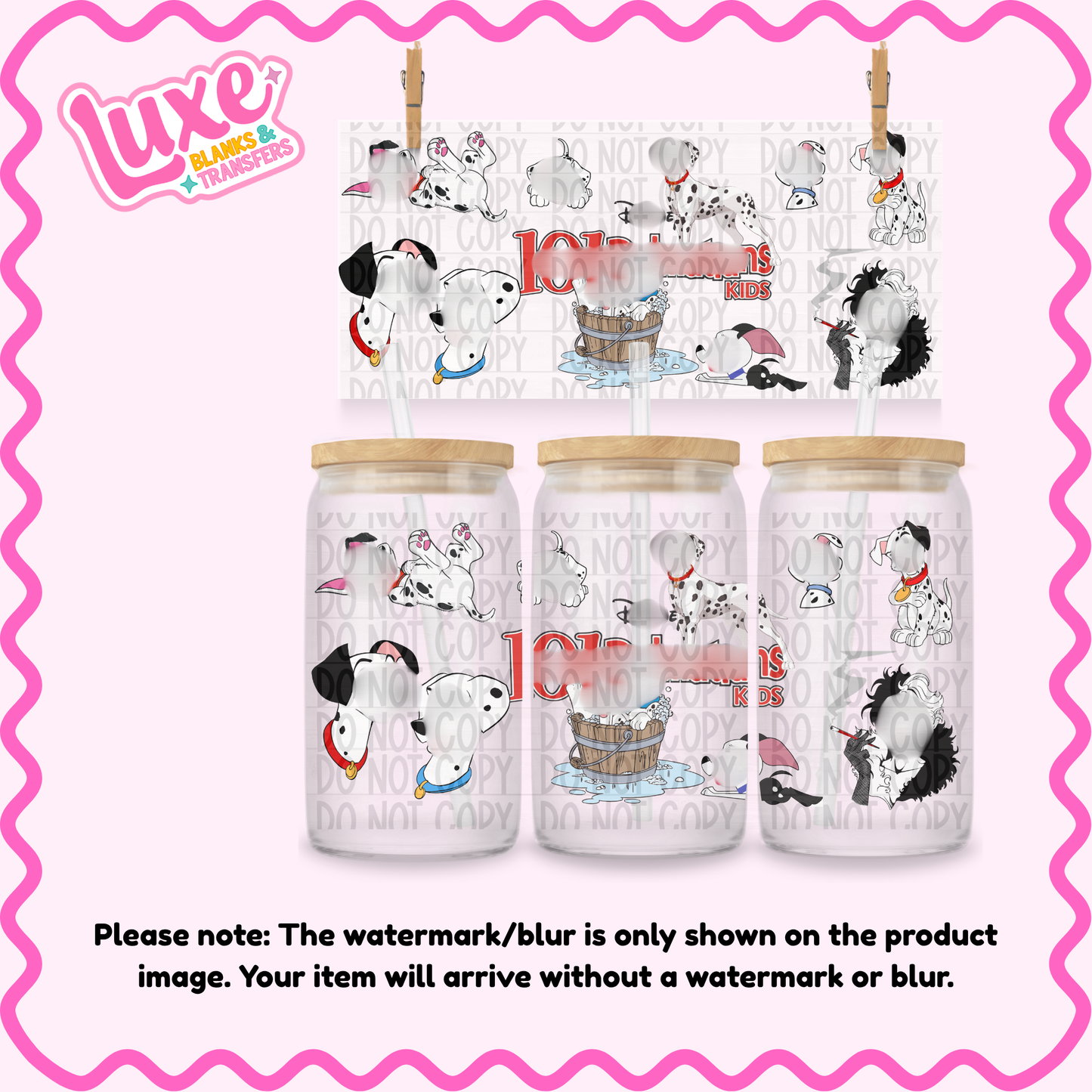 16oz UV DTF Wrap | Dalmatians | #3906