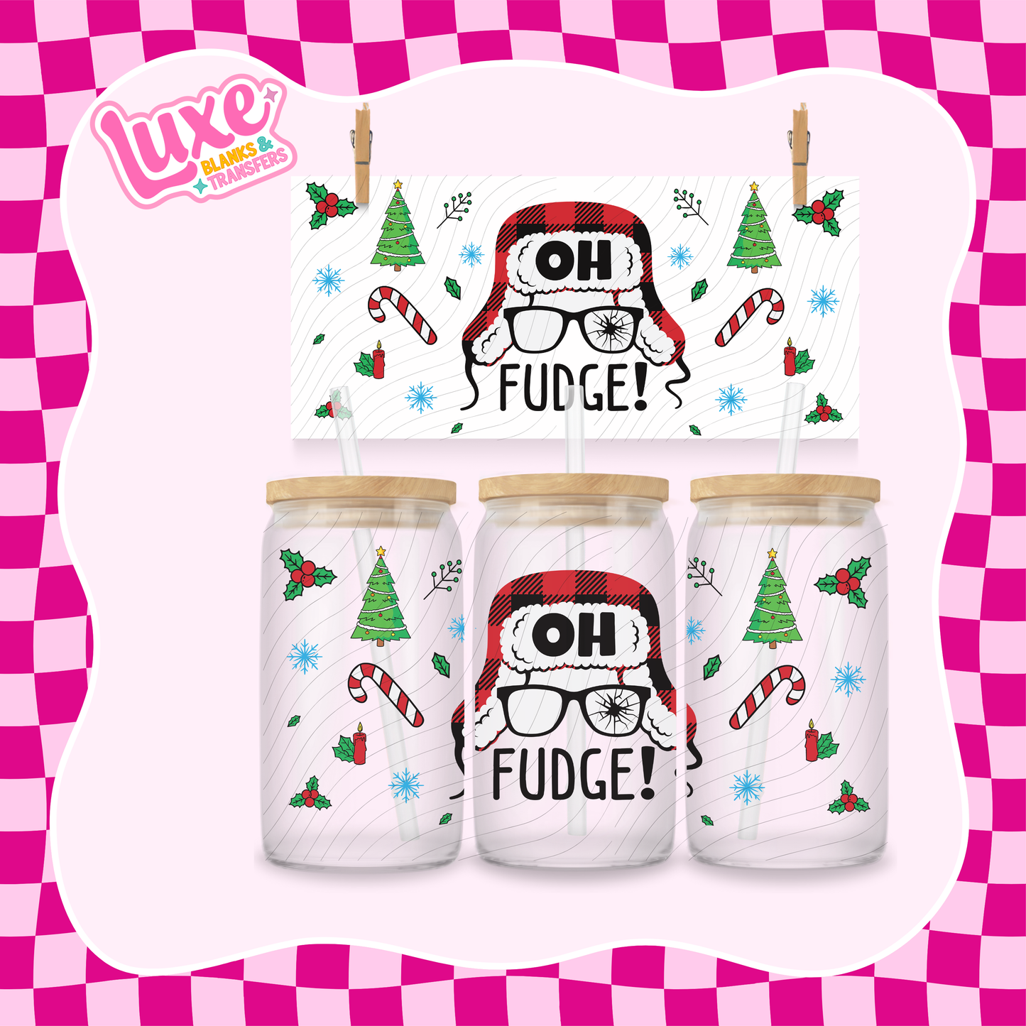 Oh Fudge Xmas | UV DTF Wrap | #1184