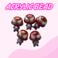 Flatback Acrylic Bead | Spider