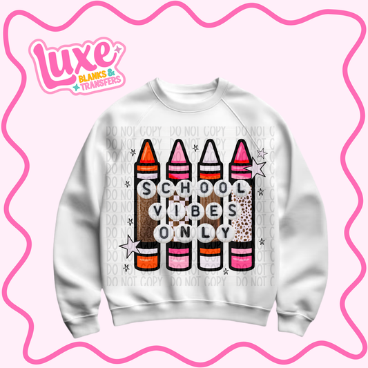 DTF Heat Transfer | School Vibes | #1291