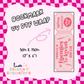 Bookmark UV DTF Wrap (#D08)