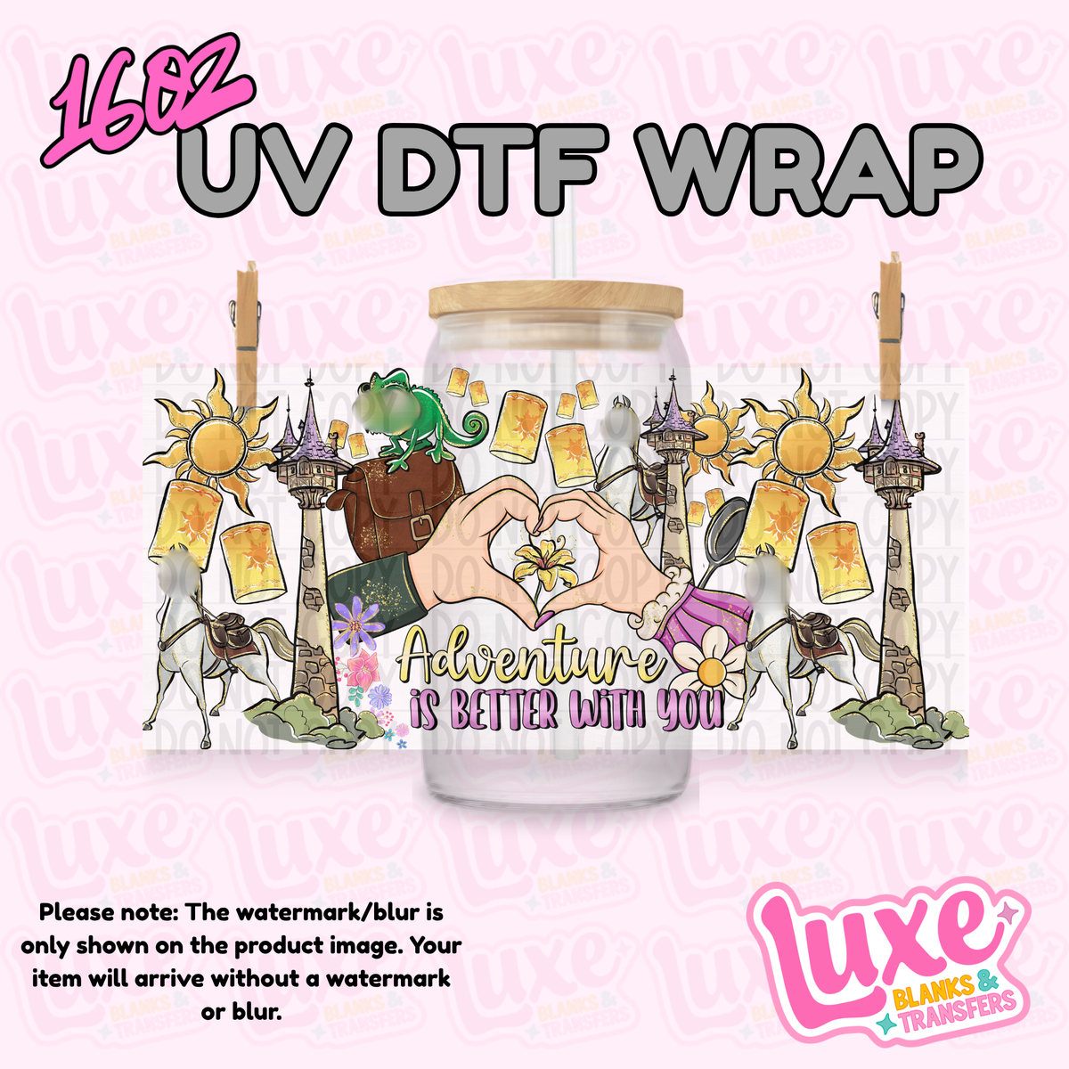 16oz UV DTF Wrap | Adventure T4ngl3 | #4375