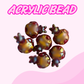 Flatback Acrylic Bead | Iron