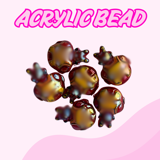 Flatback Acrylic Bead | Iron