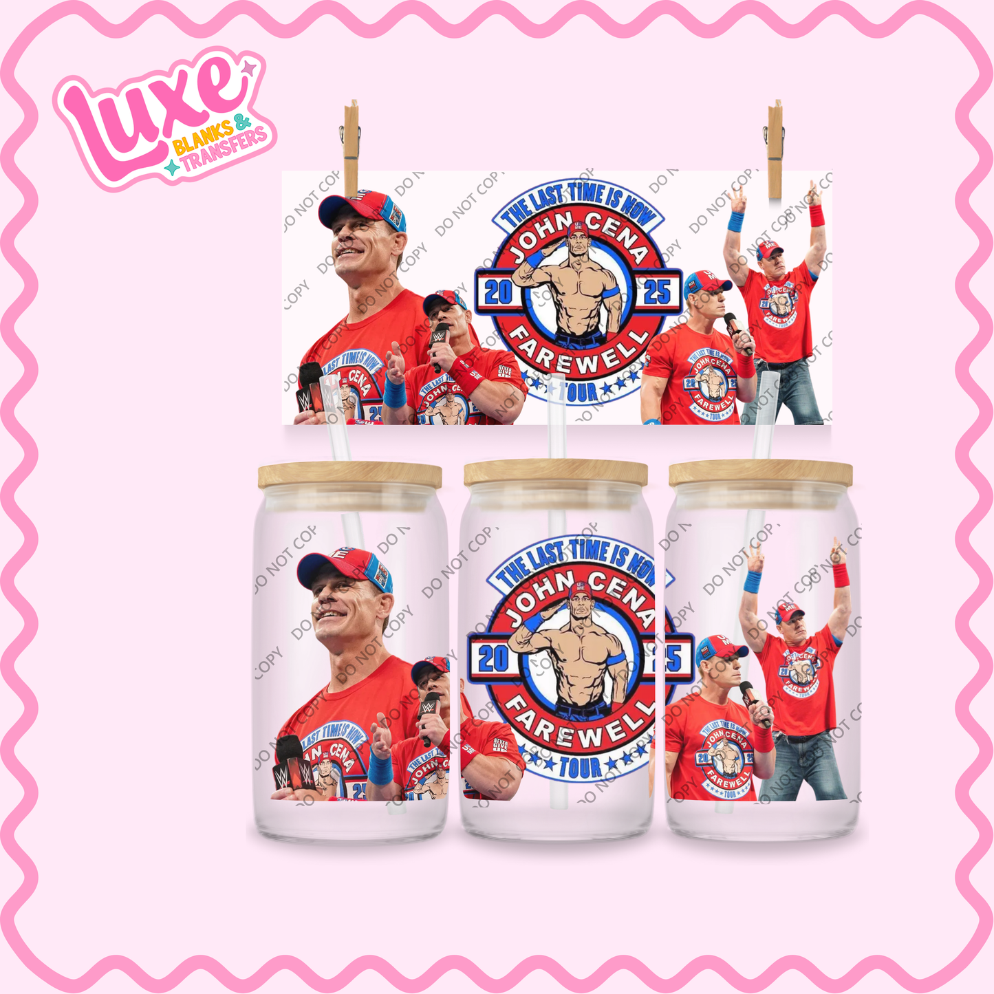 16oz UV DTF Wrap | Cena Wrestling WWE | #2160