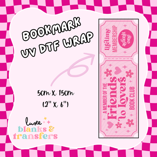 Bookmark UV DTF Wrap (#D09)