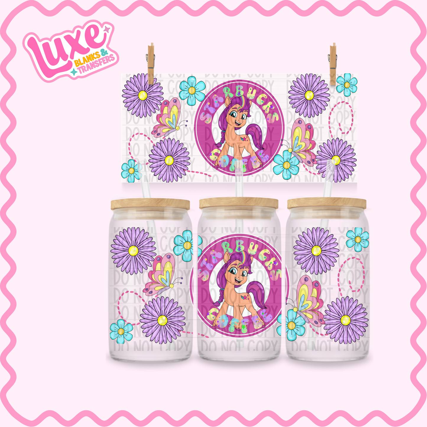 16oz UV DTF Wrap | Starby Pony | #2462