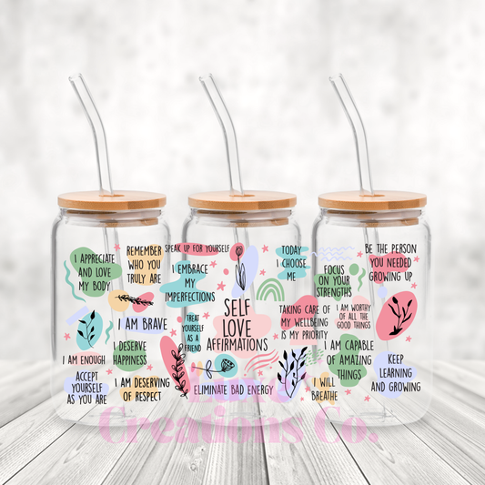 Self Love Affirmations UV DTF Wrap (#39)