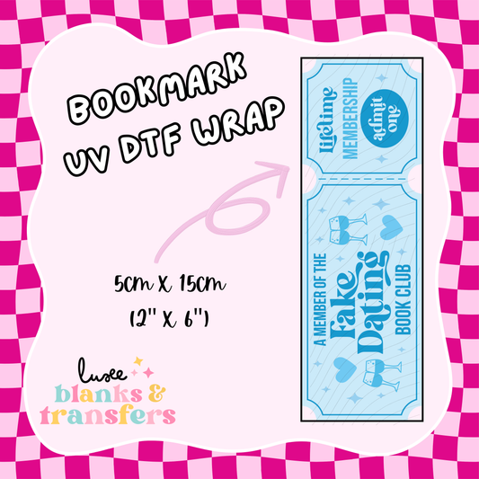 Bookmark UV DTF Wrap (#D10)