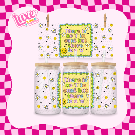 Funny Swear Wrap | 16oz UV DTF Wrap | #1682