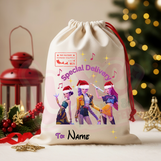 K-Pop 2 | Santa Sack DTF Heat Transfer | #67