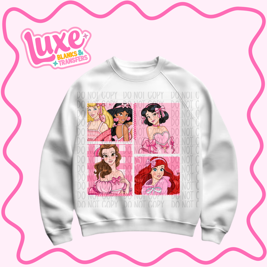 DTF Heat Transfer | Pink Princess Collage | #797