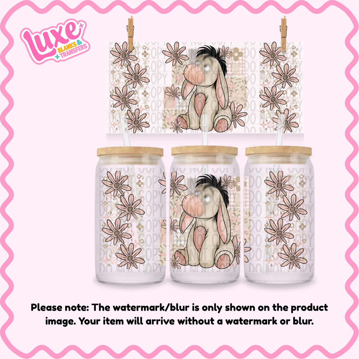 16oz UV DTF Wrap | Beige Boujee D0nkey | #299