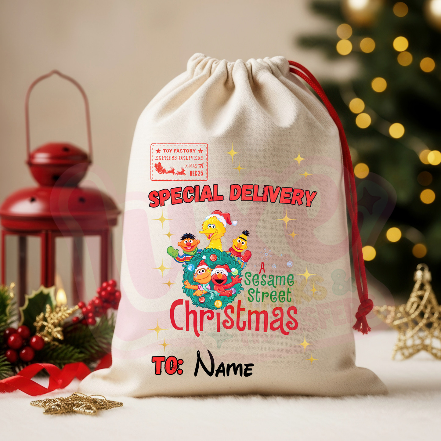 Sesame | Santa Sack DTF Heat Transfer | #68