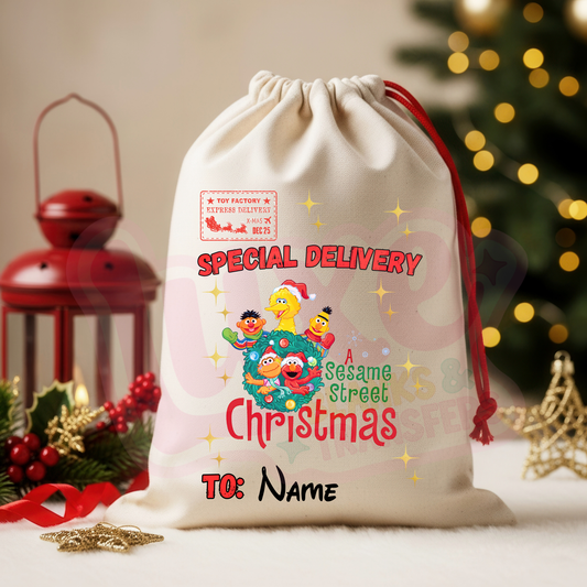 Sesame | Santa Sack DTF Heat Transfer | #68