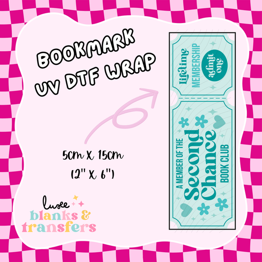 Bookmark UV DTF Wrap (#D12)
