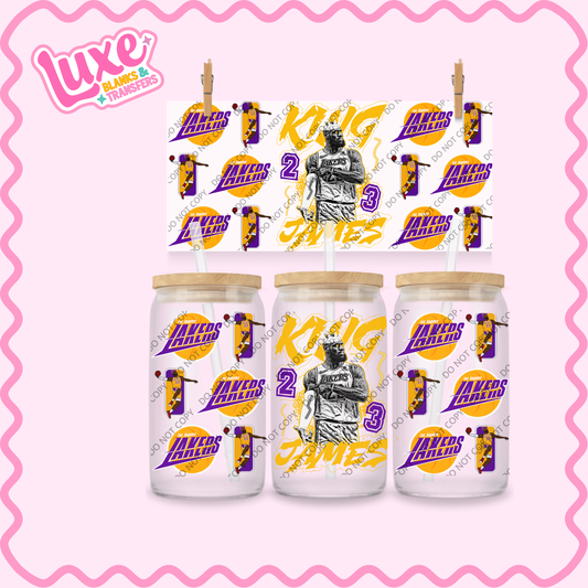 16oz UV DTF Wrap | King James NBA Player Lakers | #2109