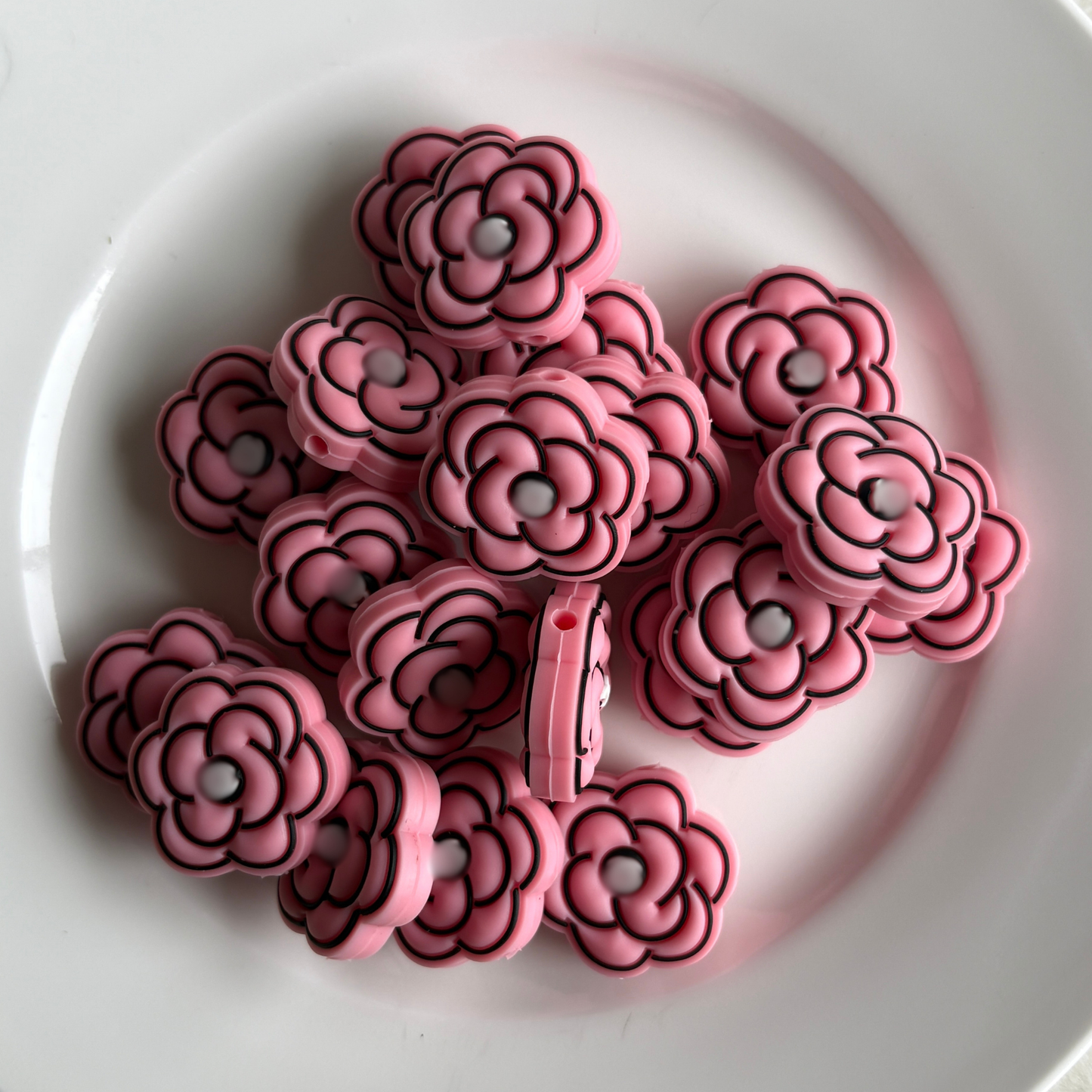 Pink CC Flower | Focal Bead