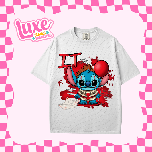 Horror Blue Alien | DTF Heat Transfer | #06