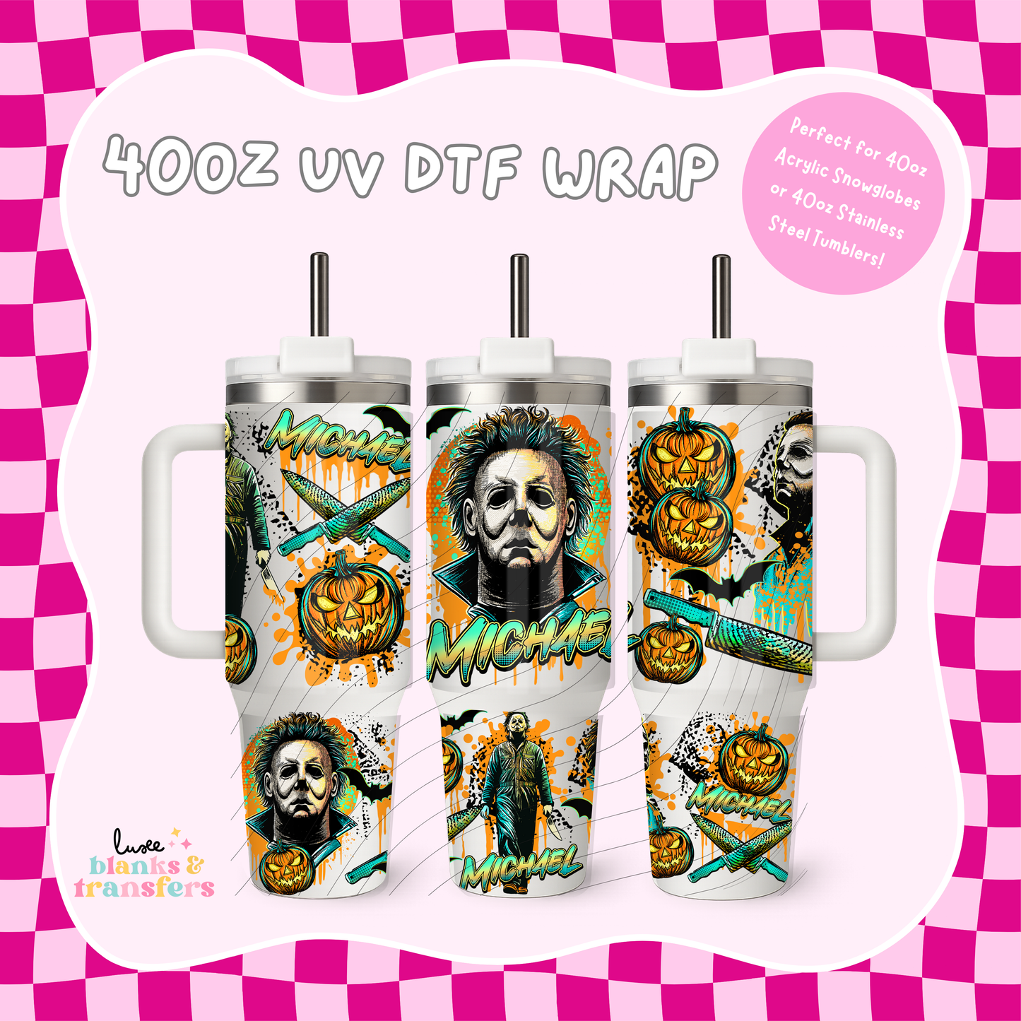 40oz UV DTF Wrap | Michael | #B70