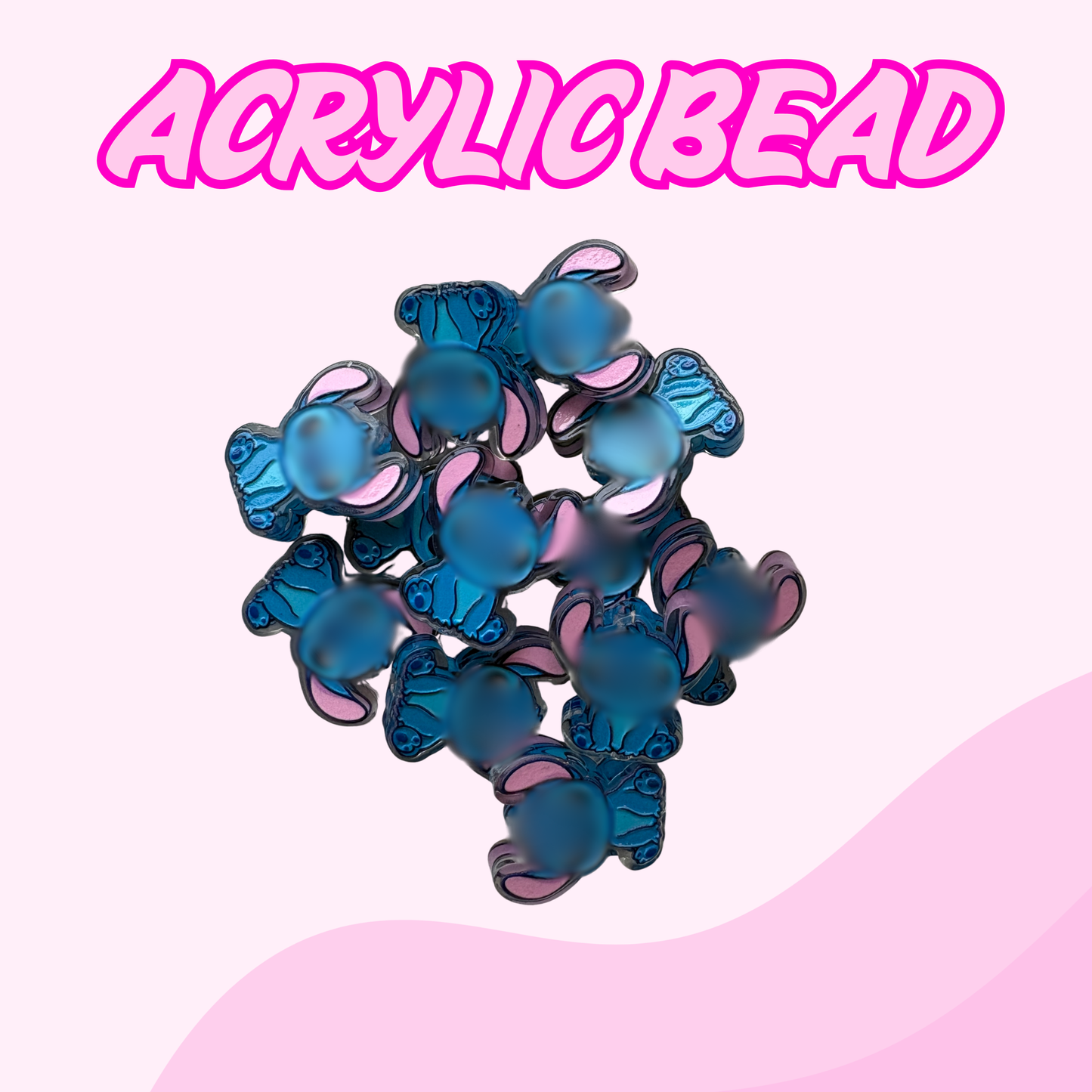 Flatback Acrylic Bead | Blue