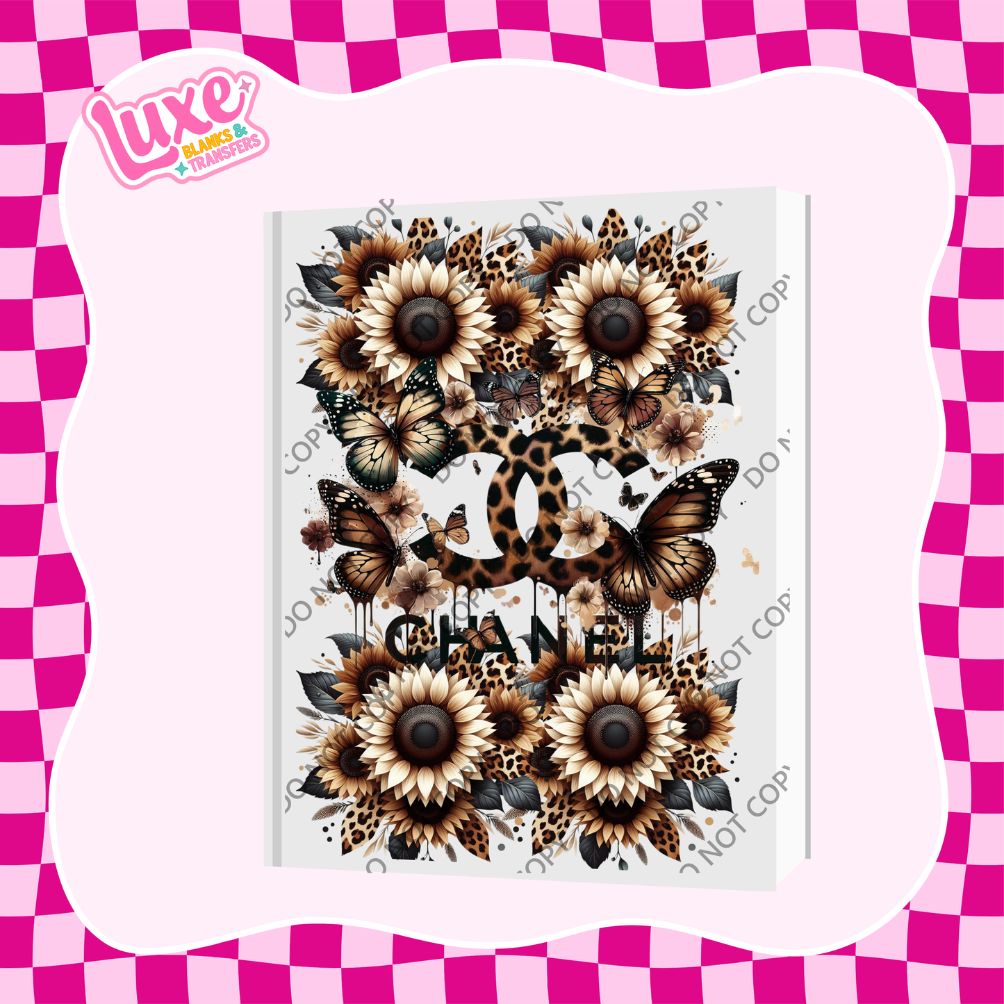 A5 Journal UV DTF Transfer | Boujee CC Flowers | #A75