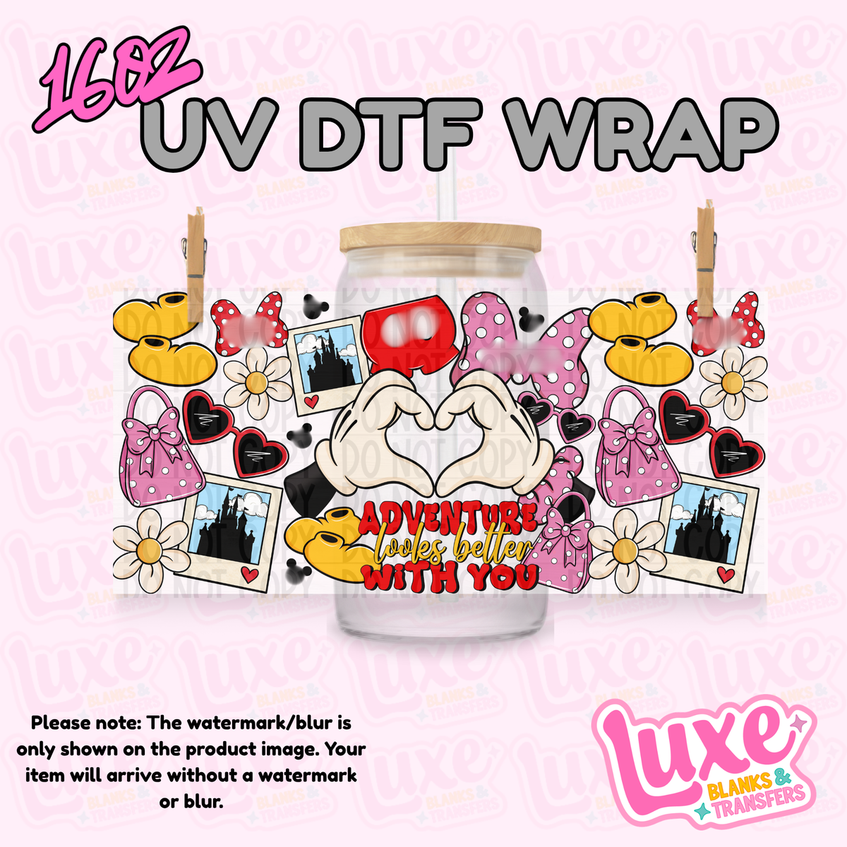 16oz UV DTF Wrap | Adventure M1ck. | #4380