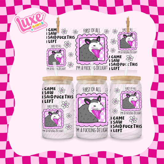 Funny Swear Wrap Delight | 16oz UV DTF Wrap | #1686