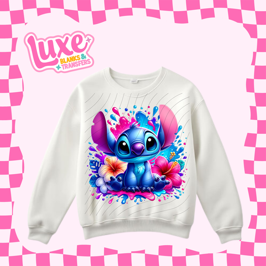 Blue Alien 2 | DTF Heat Transfer | #69