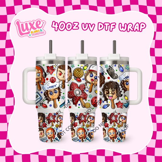 40oz UV DTF Wrap | Stranger Show Popsicles | #B71