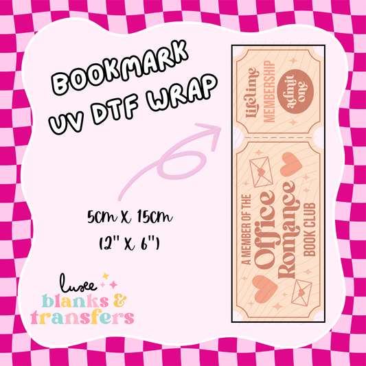 Bookmark UV DTF Wrap (#D14)