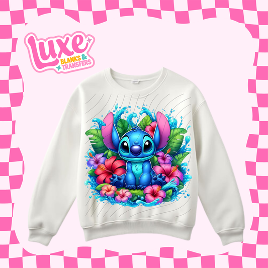 Blue Alien 3 | DTF Heat Transfer | #70