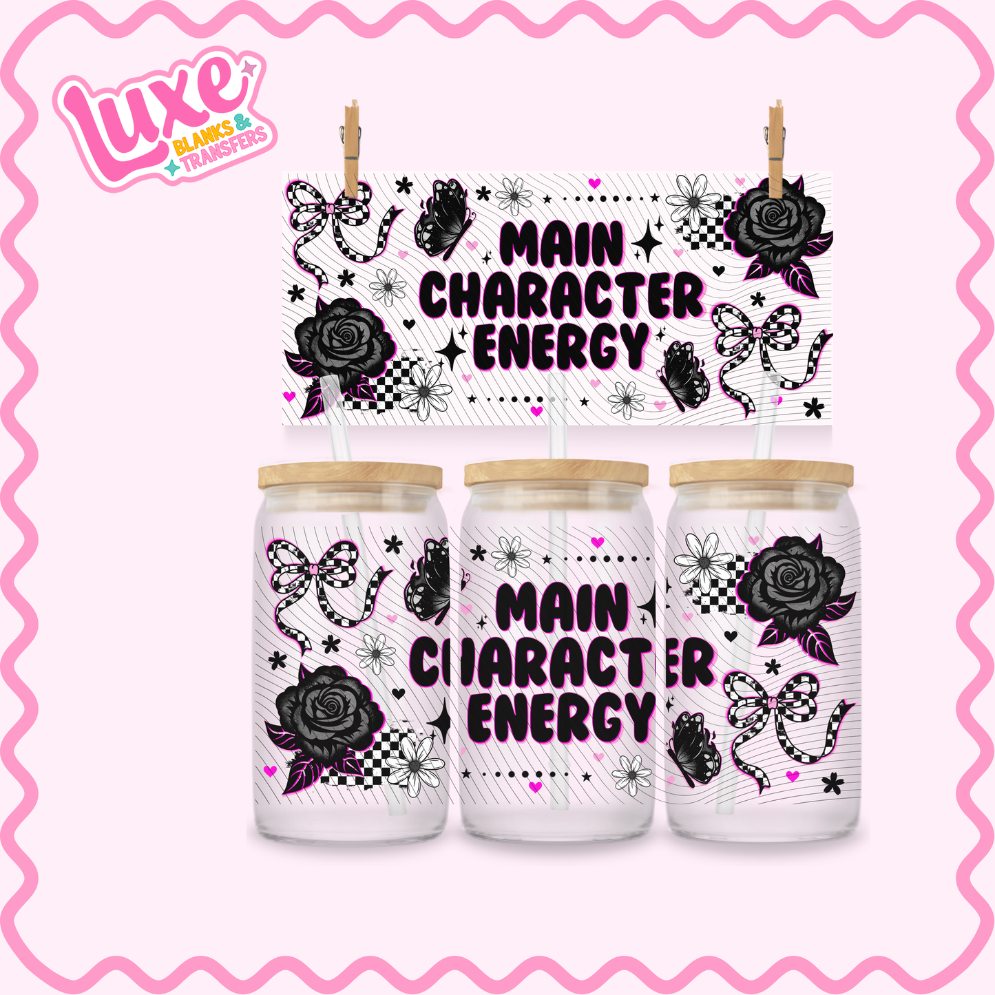16oz UV DTF Wrap | Main Character Energy | #2952