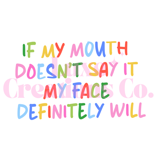 Funny Quote UV DTF Decal