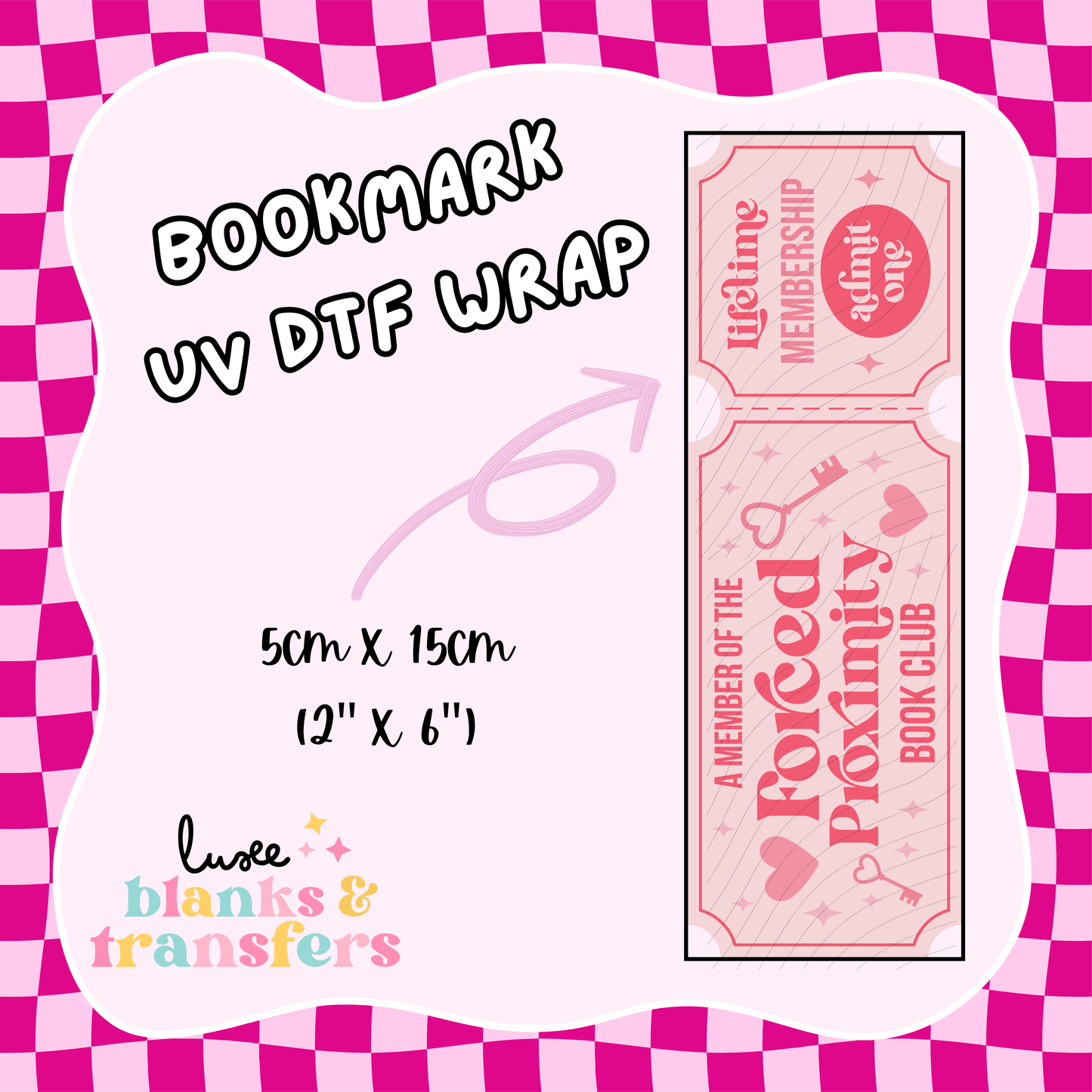 Bookmark UV DTF Wrap (#D16)