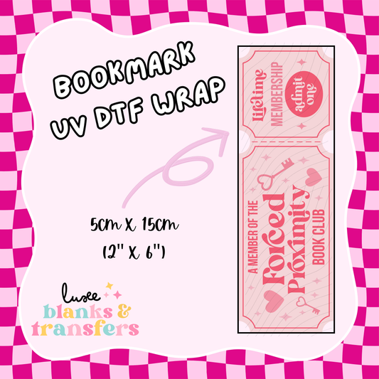 Bookmark UV DTF Wrap (#D16)
