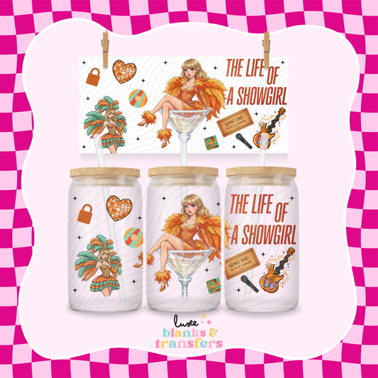 T Swift "Life Of A Showgirl" UV DTF Wrap (#674)
