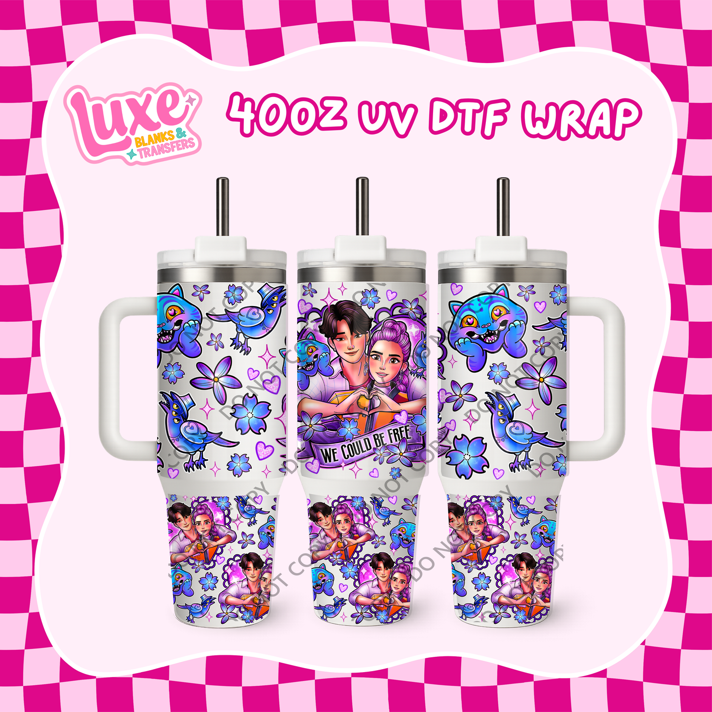 40oz UV DTF Wrap | K-Pop | #B73