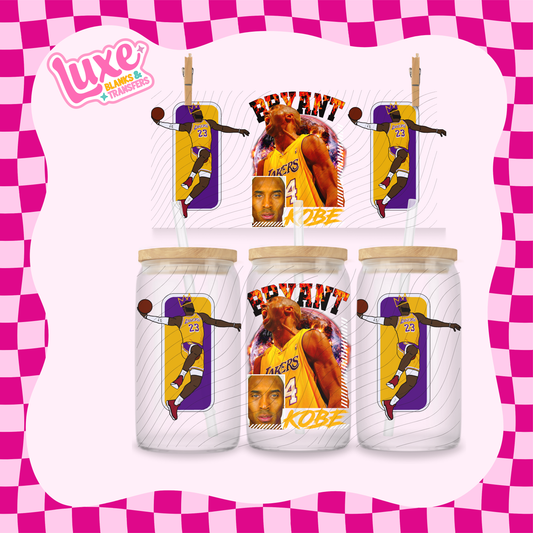 Kobe NBA Player | 16oz UV DTF Wrap | #1688